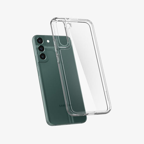 ACS03918 - Galaxy S22 Ultra 5G Case Ultra Hybrid in crystal clear showing the back